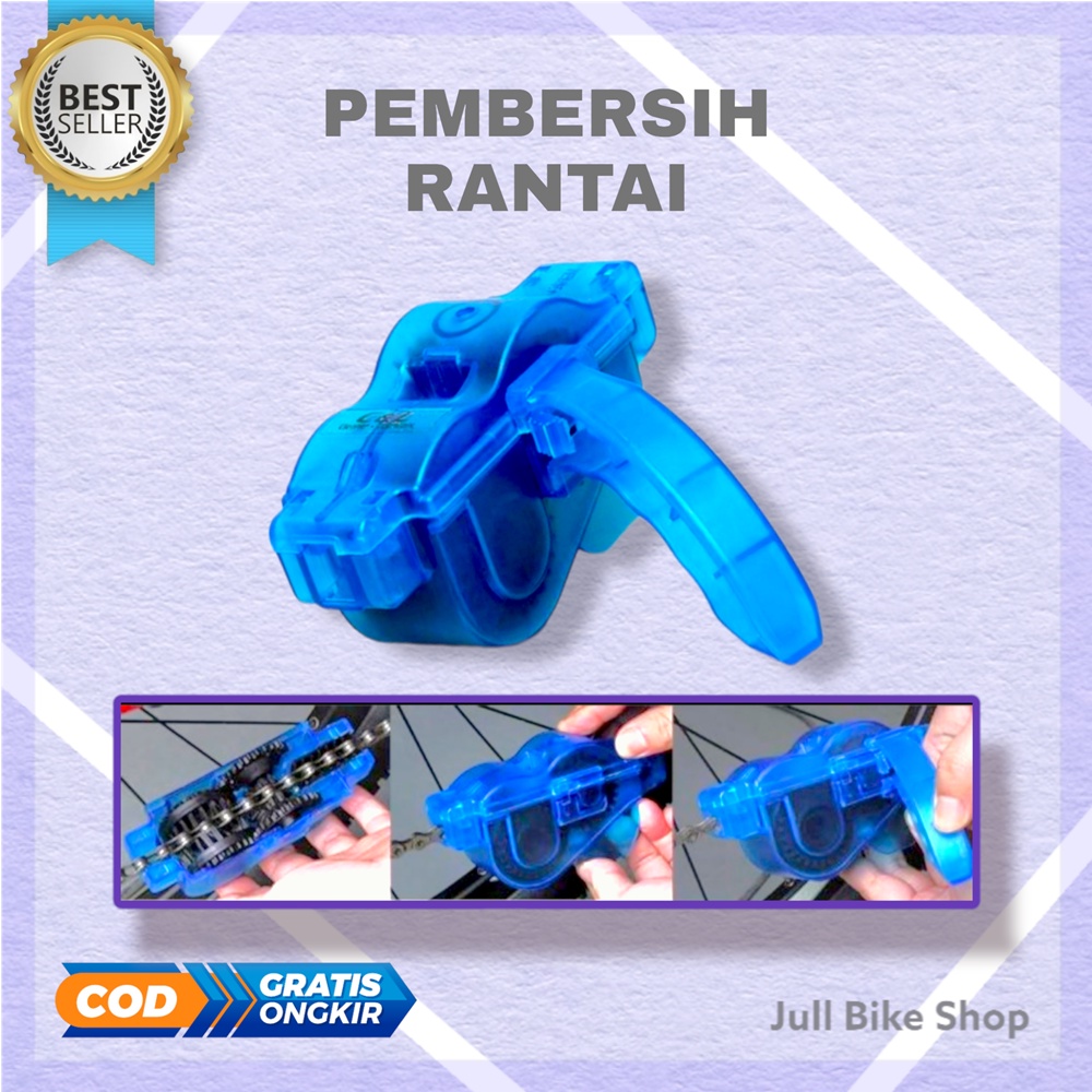 Pembersih rantai sepeda gear sikat penjepit lipat mtb chain cleaner