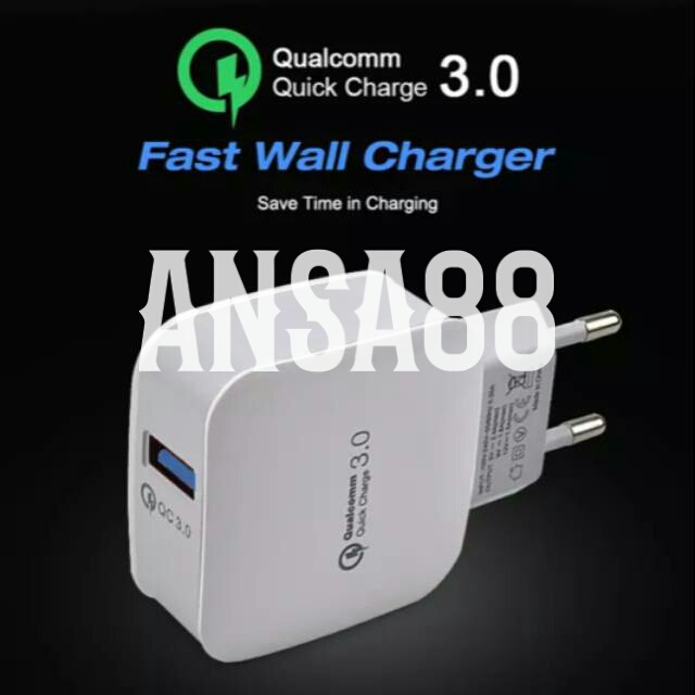 adaptor charger qualcomm quick charger 3.0 1 port batok charger fast charging Kepala casan ADA09