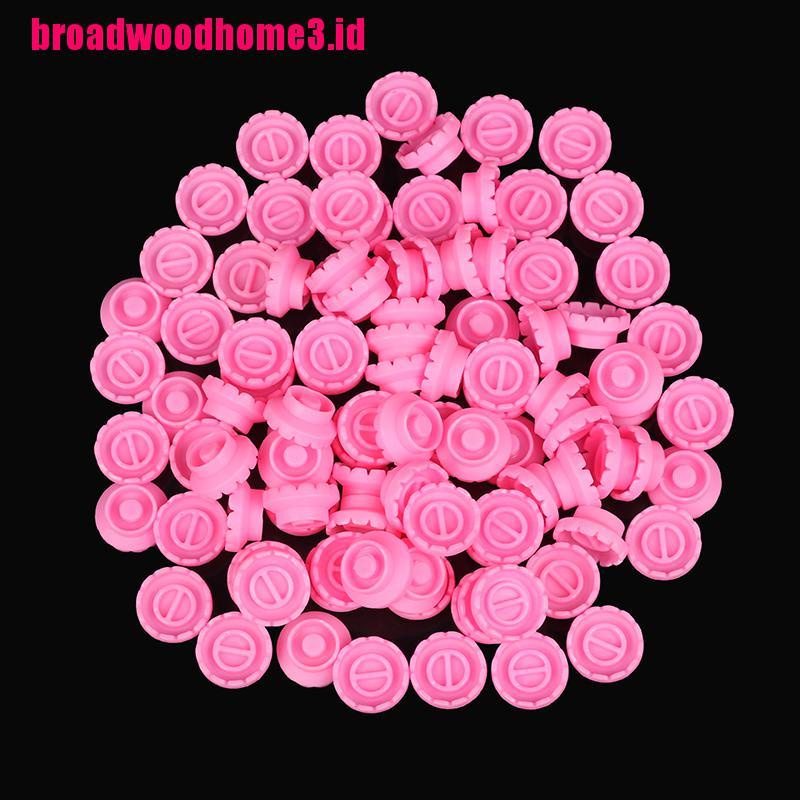 100pcs / Kantong Cup Holder Lem Bulu Mata Palsu Bahan Plastik