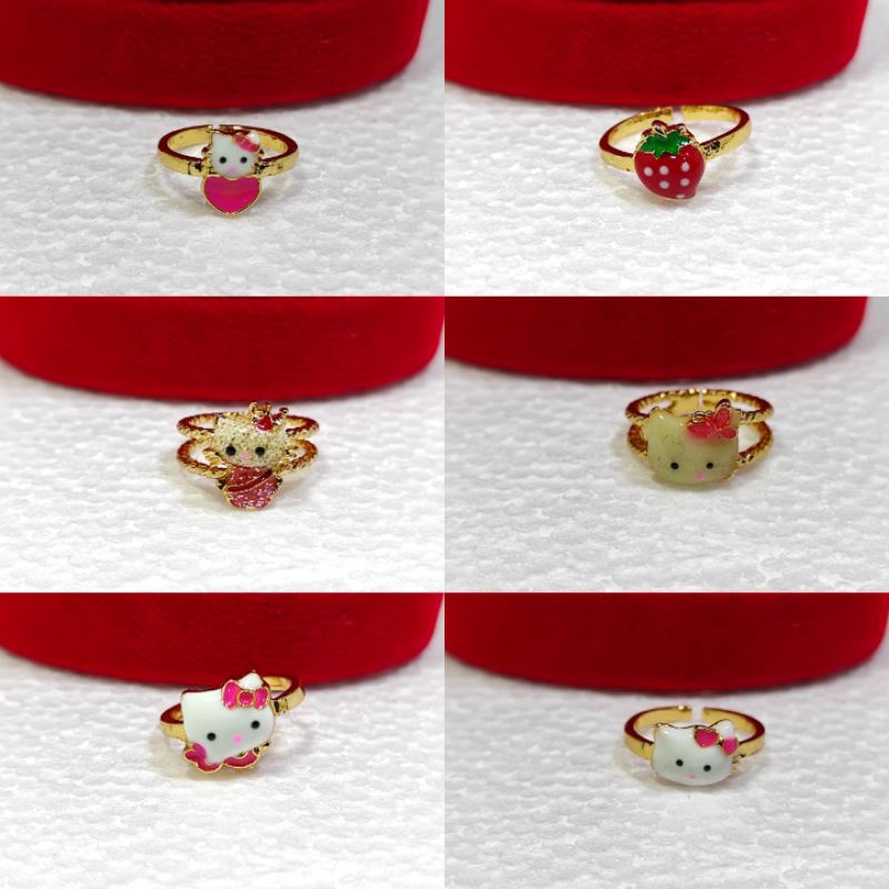 cincin anak cantik, perhiasan xuping anak