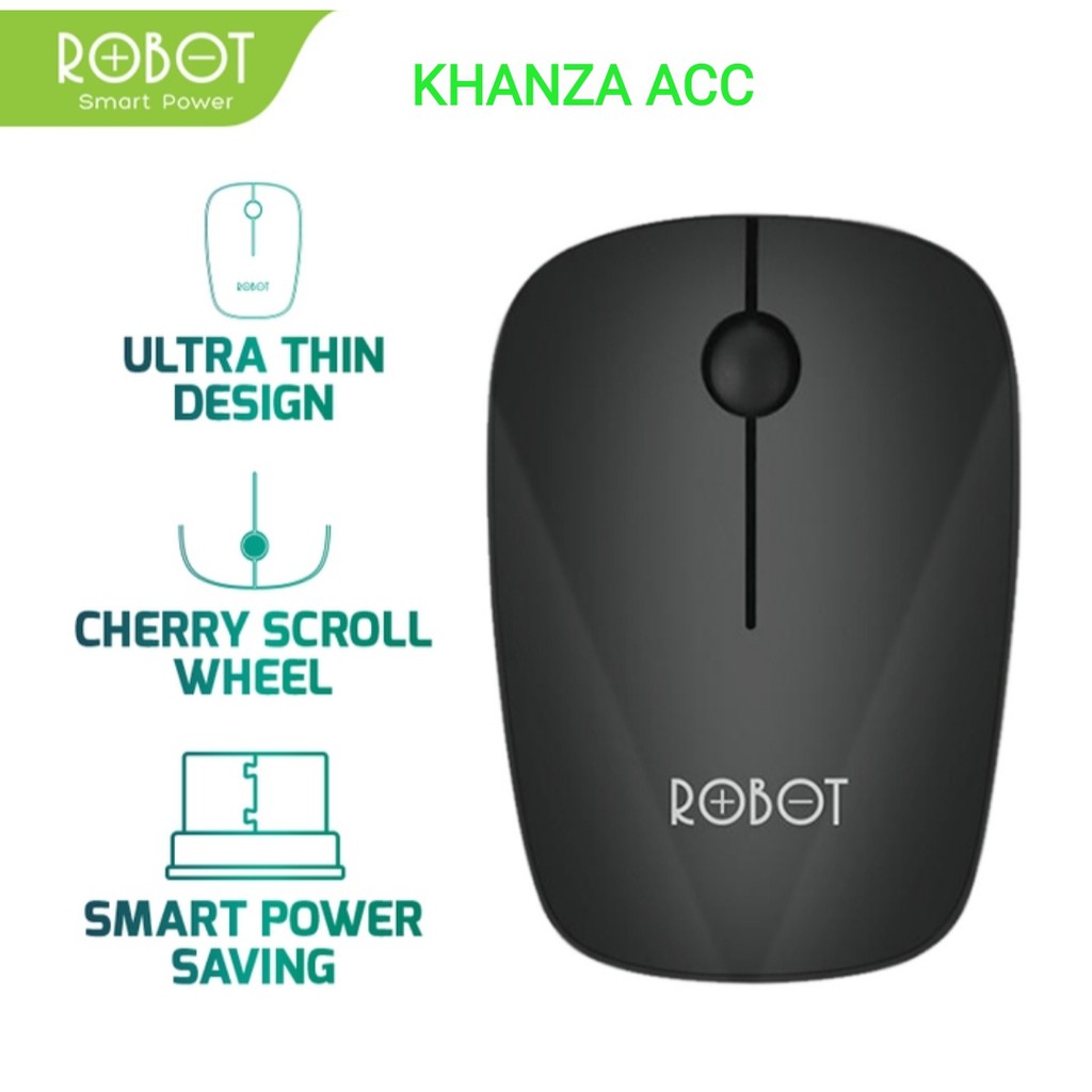 KHANZAACC MOUSE Robot M220 2.4G Wireless Optical Mouse Cherry Scroll Wheel