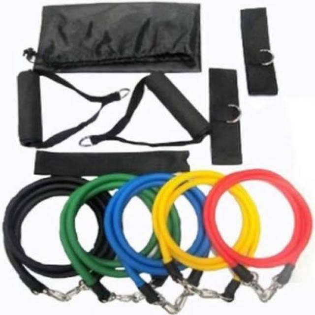 Tali Stretching Resistance Band Silat Karate Taekwondo Yoga Fitness - 11 Set | omenstore