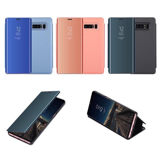 UNQ - OPPO RENO 6,4 2F 3 4F 5 5F A54 A73 A91 A94 R17 PRO F11 F15 F17 PRO FLIP CASE MIRROR CLEAR VIEW