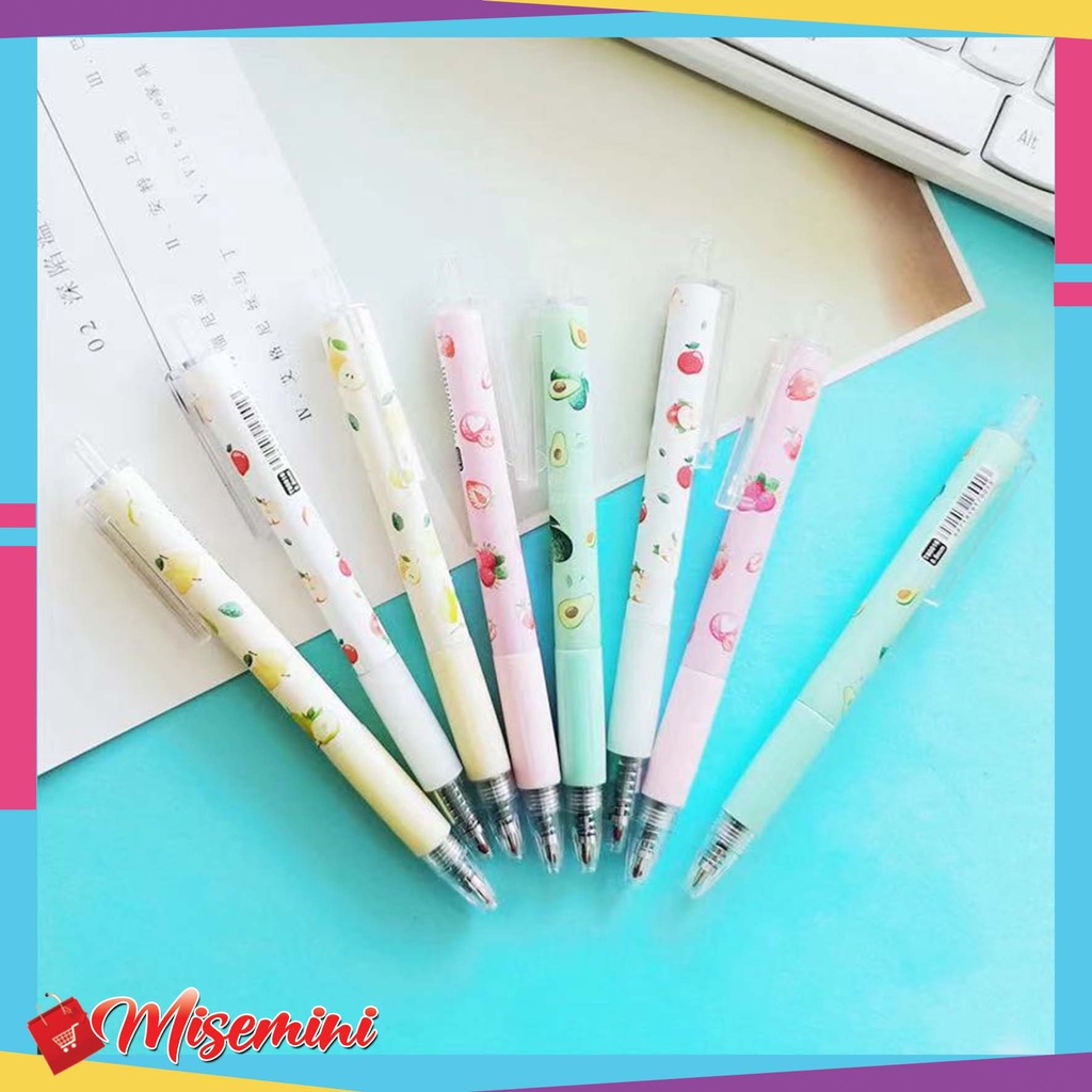 

Pulpen Gel Motif Buah Buahan Pulpen Pelajar Dan Kantor Pena Lucu Fruit Press Gel Pen 600