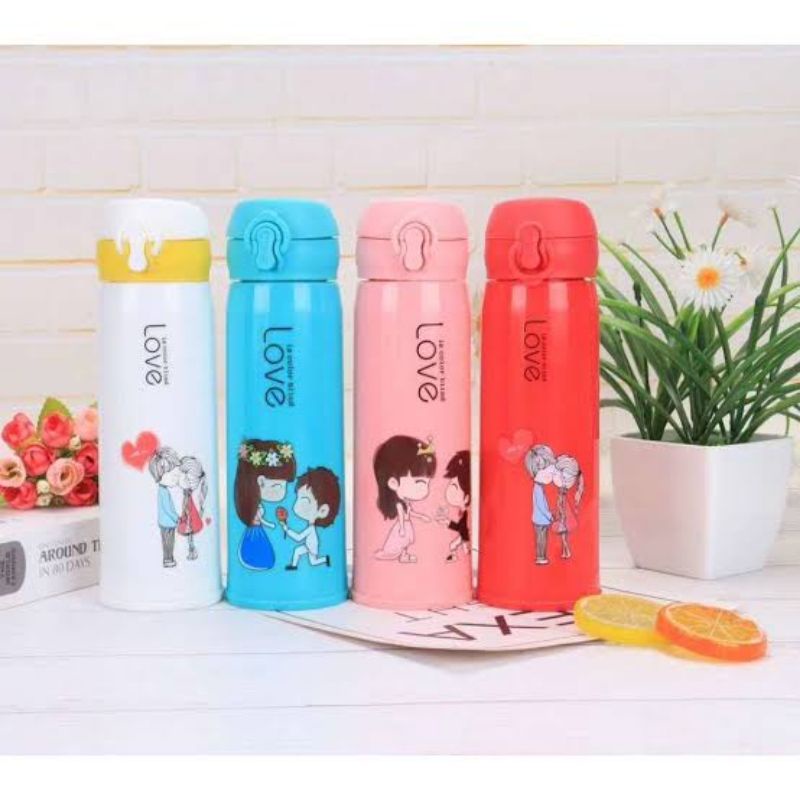 TREMOS BOTOL KACA LOVE KANCING 500ML