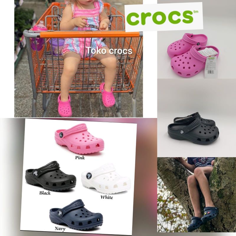 Crocs classic kids / Crocs anak anak / Sandal anak crocs classic clog kids