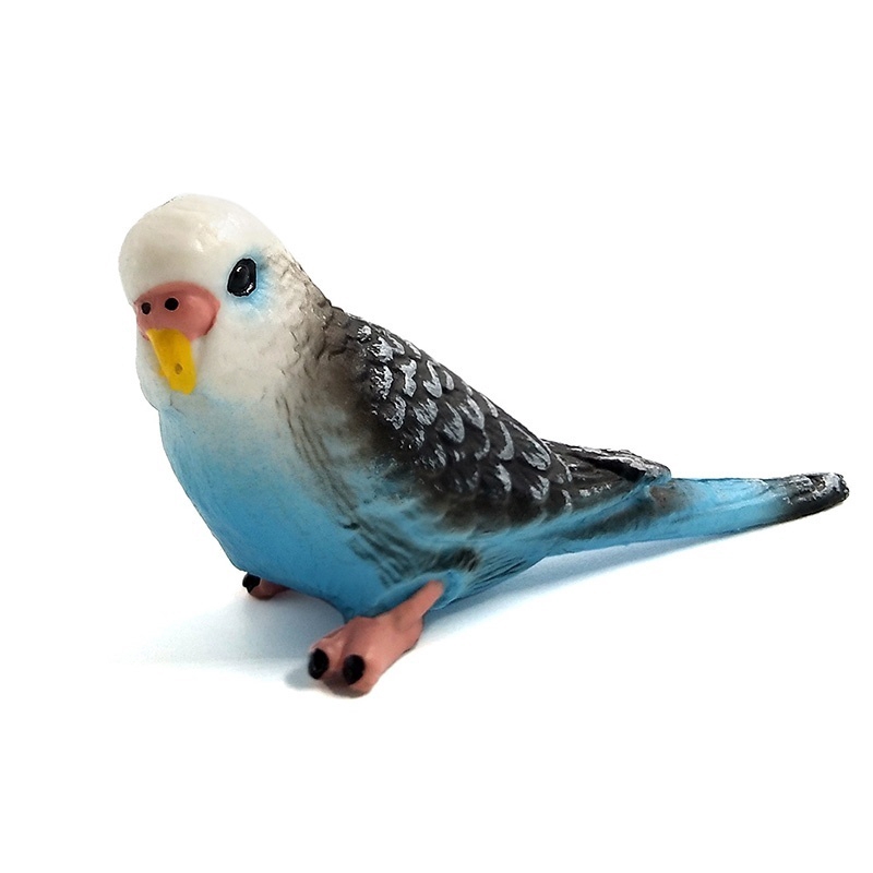 Simulasi Forest Parrot Angka Miniatur Patung Burung Peri PVC Plastik