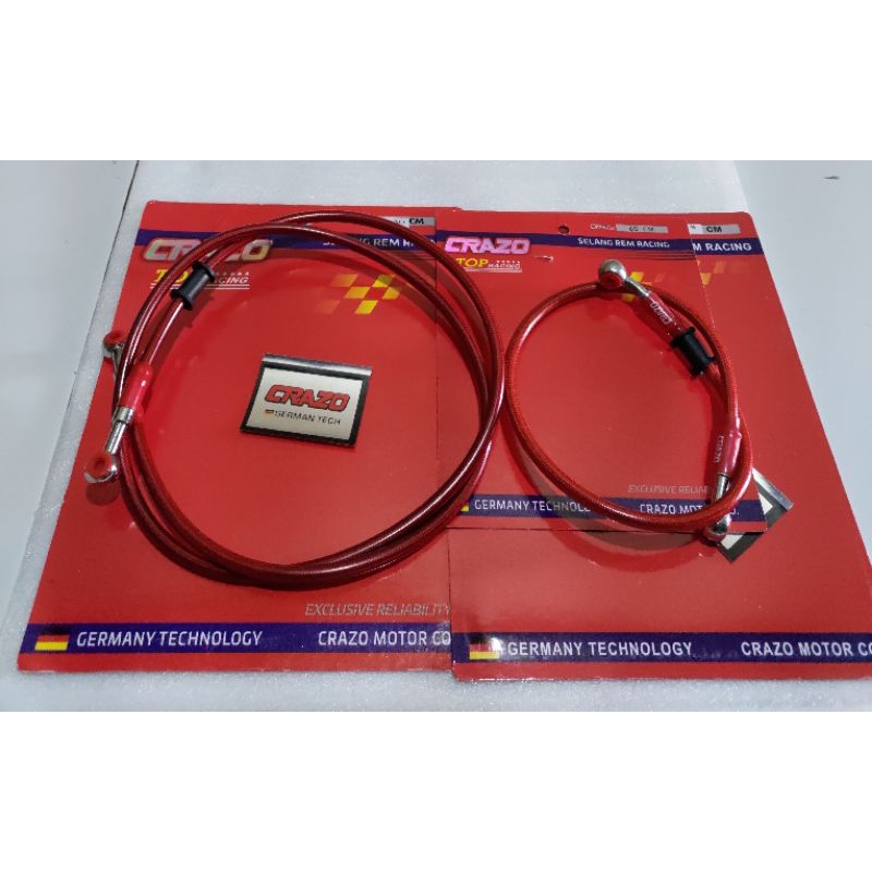 Slang Rem depan belakang KLX D-Tracker CRF WR 155 Merah
