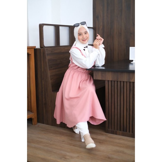 Go Eun Dress Assahouse dress Korea Midi dress Tunik Korea Tunik tali leher