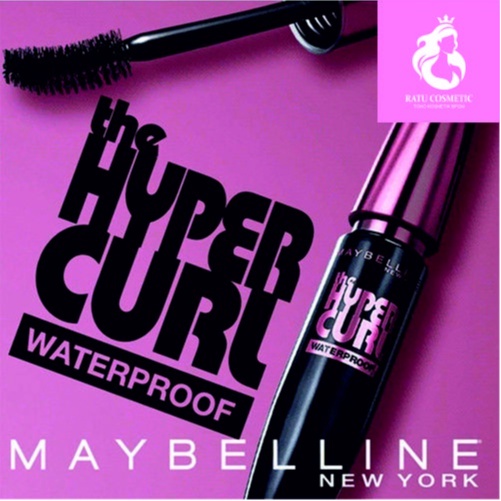 Maybelline Volum Express Hypercurl Waterproof Mascara Make Up - Very Black