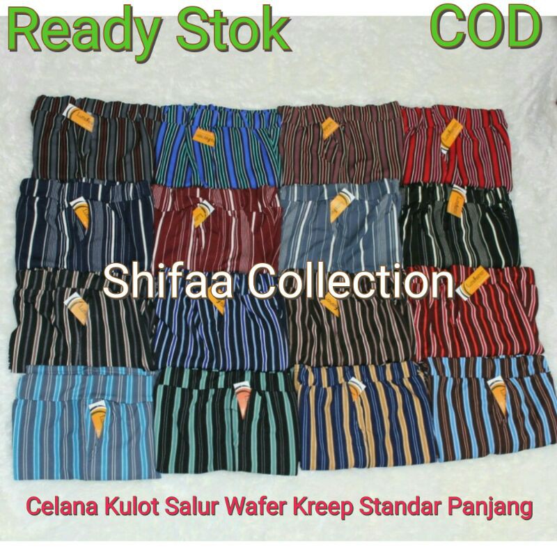 Celana  Kulot Salur Panjang ABG/Dewasa (Ukuran All Size)