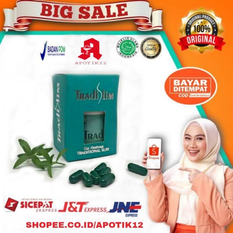 TRADISLIM ASLI PELANGSING DIET 100% ORIGINAL OBAT PELANGSING BAD