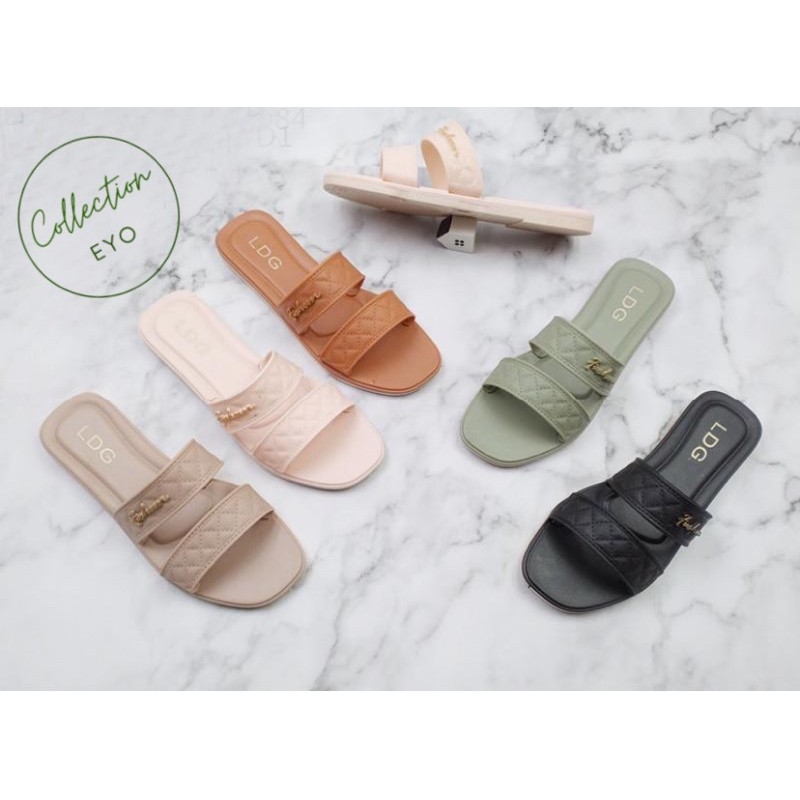  Sandal  Selop Jelly Tali  Dua  Selop Jelly Wanita 1839 