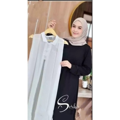 QFS  - GAMIS WANITA TERBARU / MAXI KEYSHA / WITH ROMPI WHITE / BUSUI/TERLARIS/TERPOPULER/UKURAN L,XL