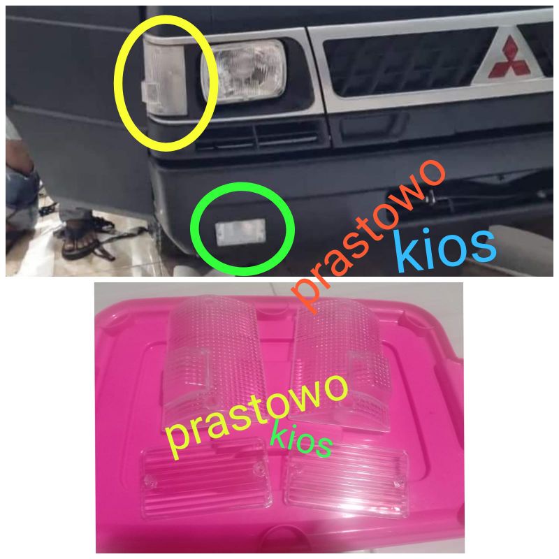 mika lampu sen sein riting L300 putih bening set