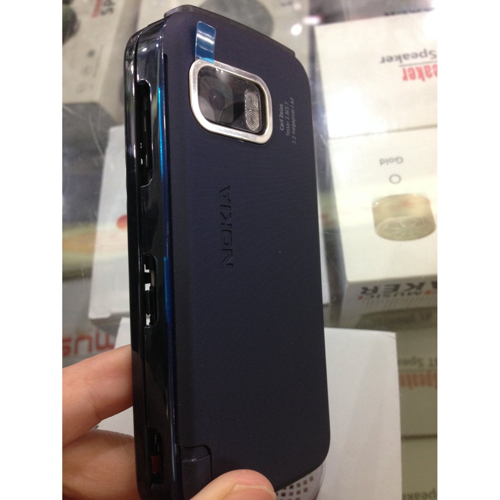 Casing Case Nokia 5800 Xpressmusic Original China Fullset Include Tulang warna Biru Dongker m