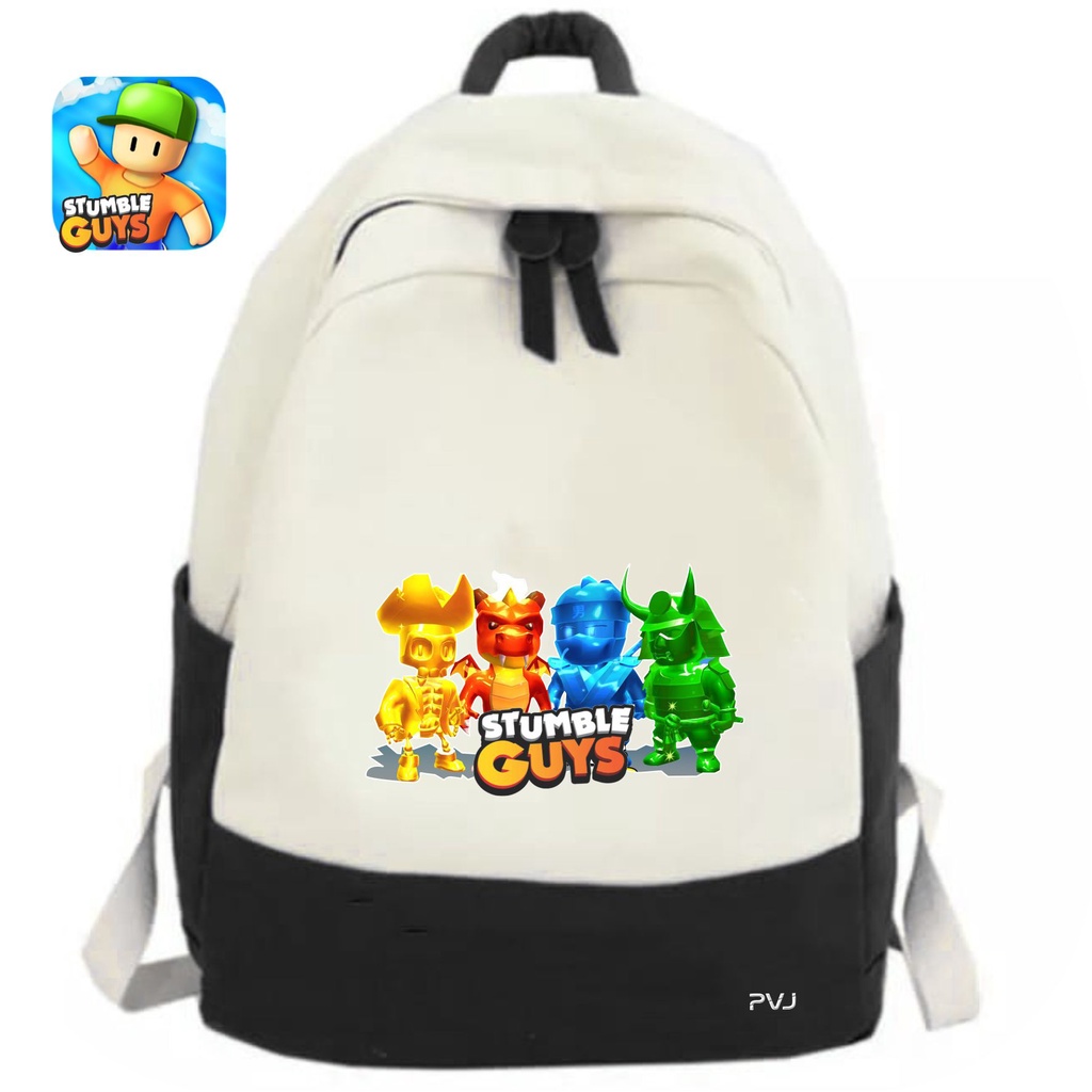 PVJ Tas Sekolah Anak SD Backpack Karakter Skin Stumble Guys