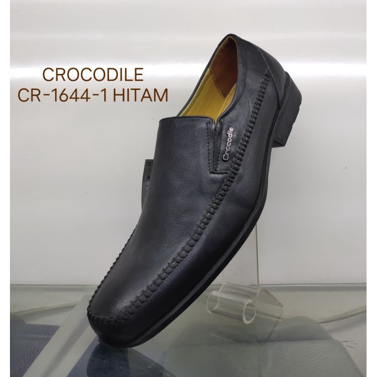 sepatu kantor pria , sepatu panthofel , bahan kulit asli CROCODILE