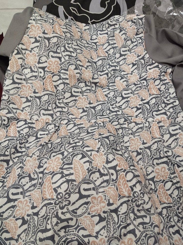 Tey-17 Batik Wanita Asj Sa Hrb026 Kenongo Kemeja Tosca Pendek