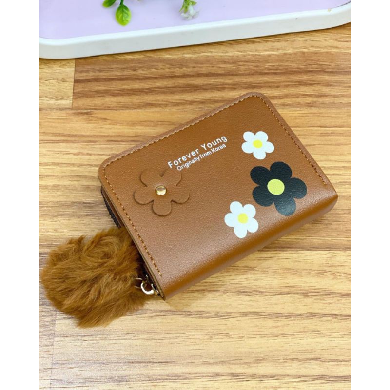 Dompet FY import SJ03 free pompom