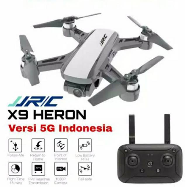Drone JJRC X9 Heron  Dual Gps 2 Axis Stabilizer 1080p Camera Versi Indonesia