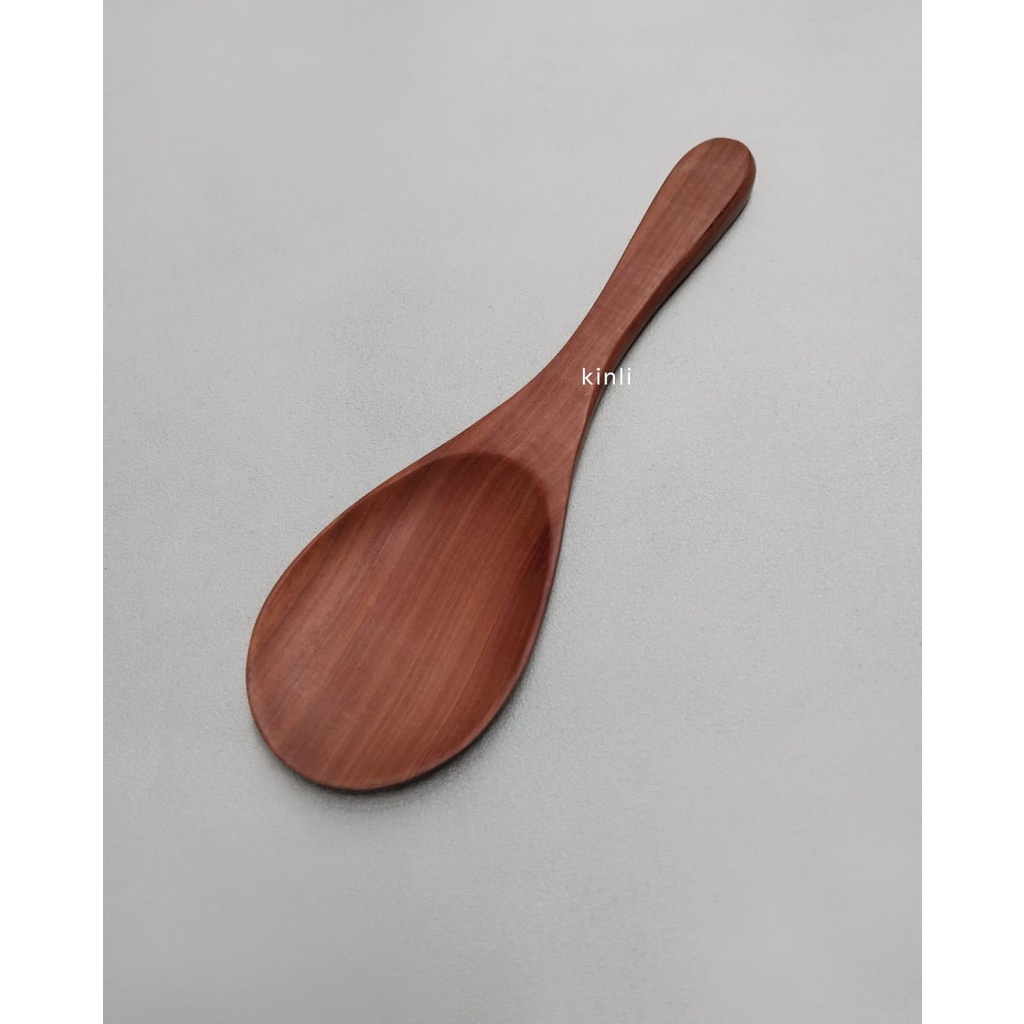 wooden rice spatula sendok nasi centong kayu