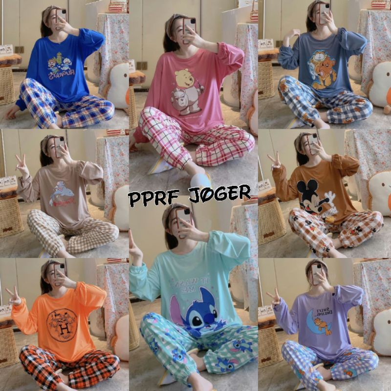 Piyama wanita pp import NEW STYLE/baju tidur/SETELAN PIYAMA