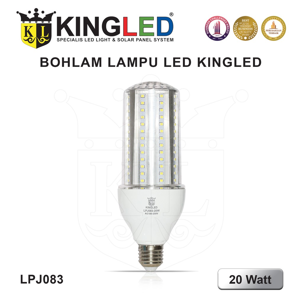 KINGLED Lampu Pijar LED 20 Watt / 26 Watt / Bulb LED 20 Watt / 26 Watt