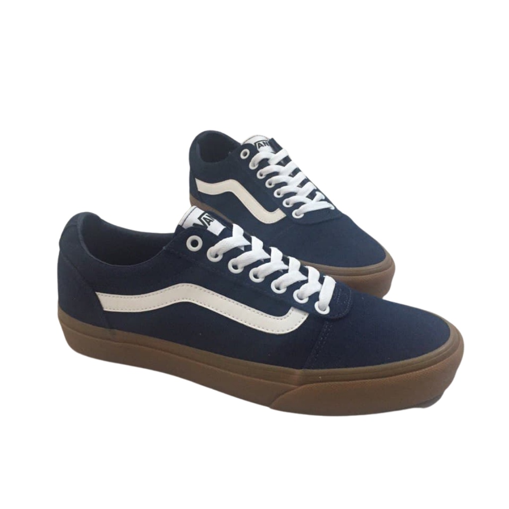Rare Sepatu Vans Original Old Skool Ward Navy Gum Sample