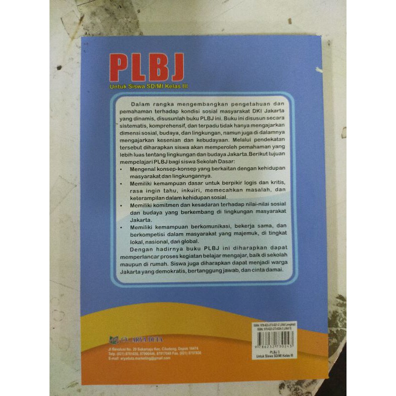 ORI buku teks PLBJ k13 Arya duta kelas 3 edisi revisi terbaru