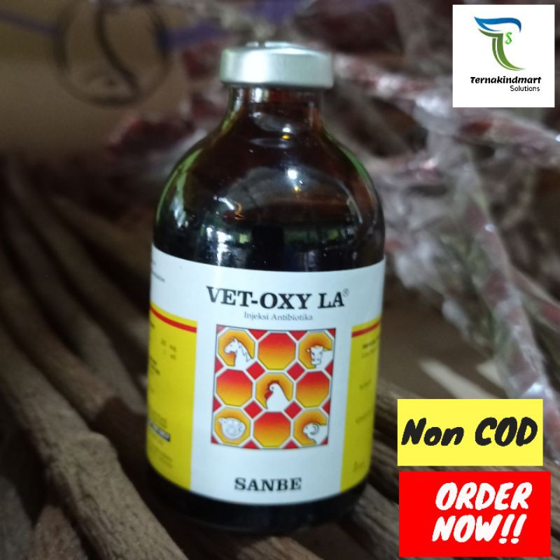 Vet Oxy LA 100ml Antibiotik Sapi Kambing Kerbau