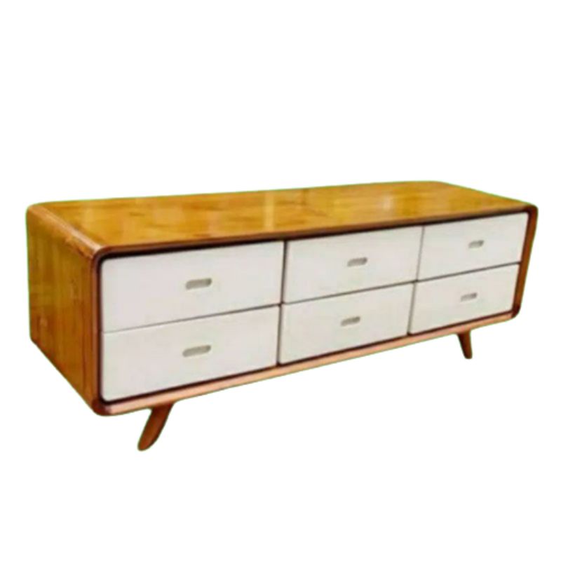 NAKAS MEJA TV RETRO LACI 6 KAYU JATI