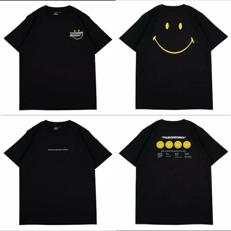 T-shirt Kaos Distro Thanksinsomnia Smile