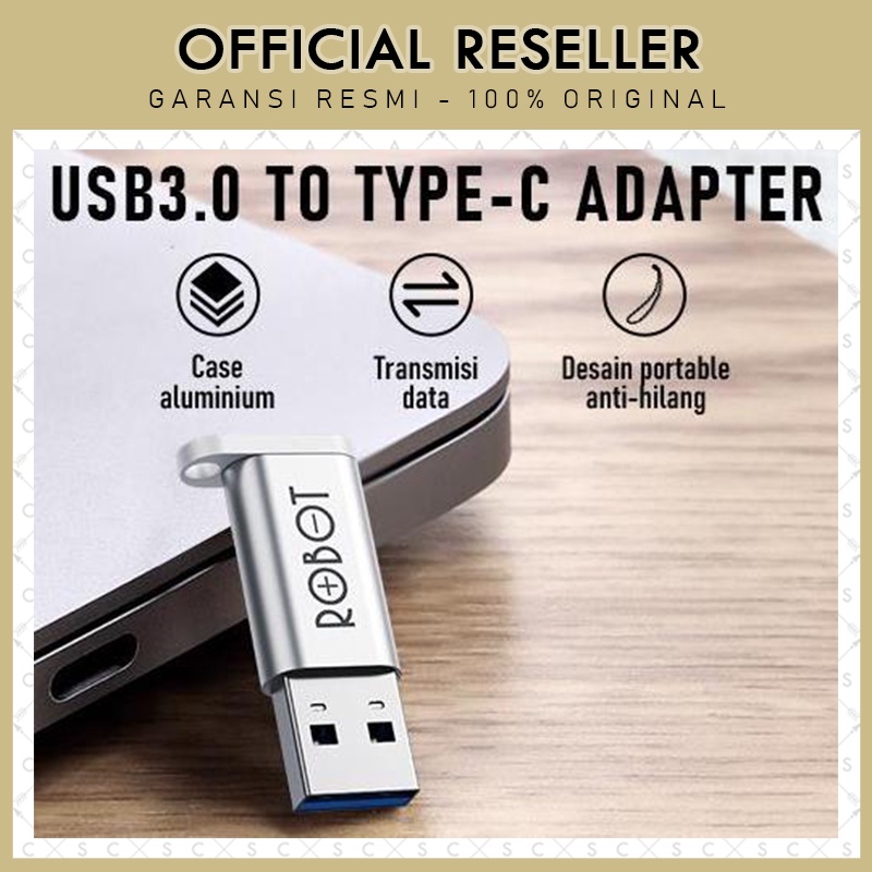 Robot RT-OTG03 USB 3.0 to Type-C USB-C Small &amp; Portable OTG Adapter