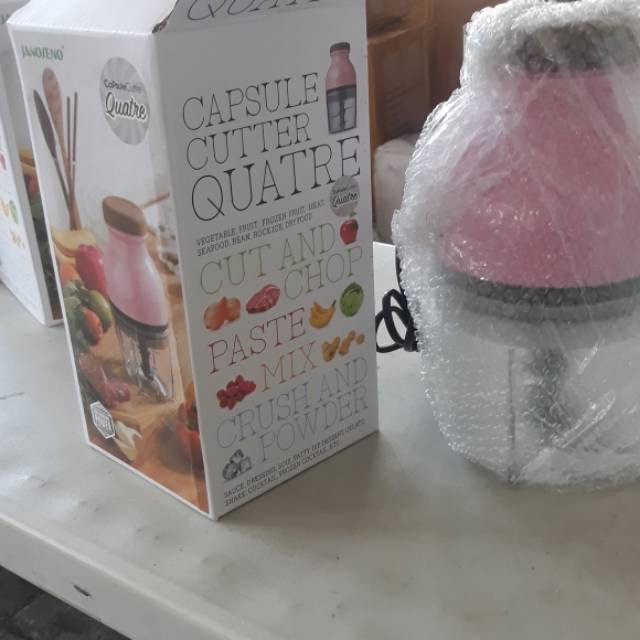 Harga uda termasuk bubble wrap Blender Capsule TRI J Cutter/Blender kapsul serbaguna