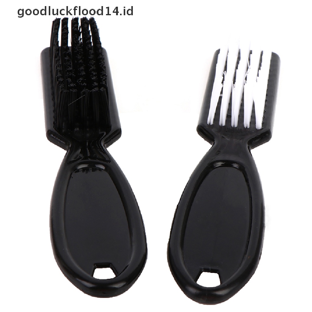 [OOID] Comb Scissor Cleaning Brush Barber Shop Skin Fade Vintage Oil Head Shape Carving ID