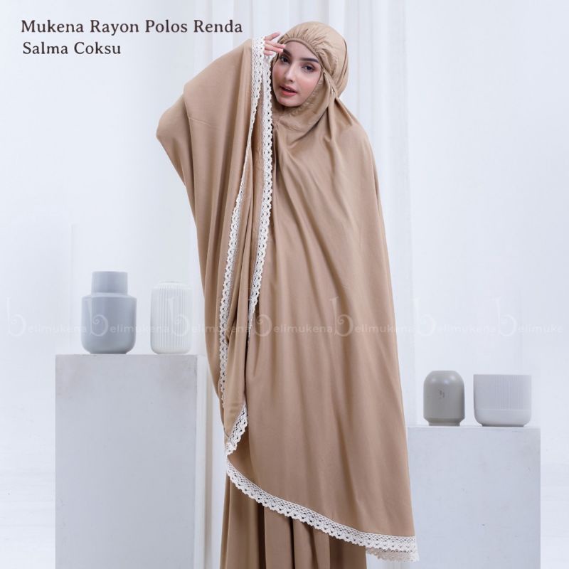 Raszi Official - Mukena Dewasa Rayon Renda Salima Warna Coksu