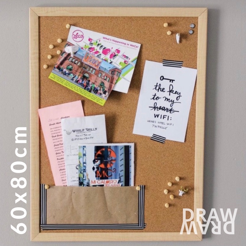 

CORK BOARD - ukuran 60x80cm
