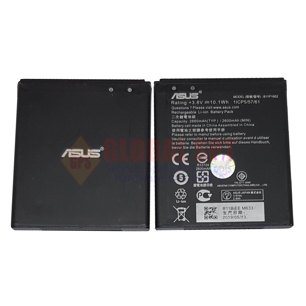 BATERAI ASUS B11P1602  / BATRE / BATERE ZENFONE GO 5.0 INCH / ZB500KL / X00AD / X00ADA