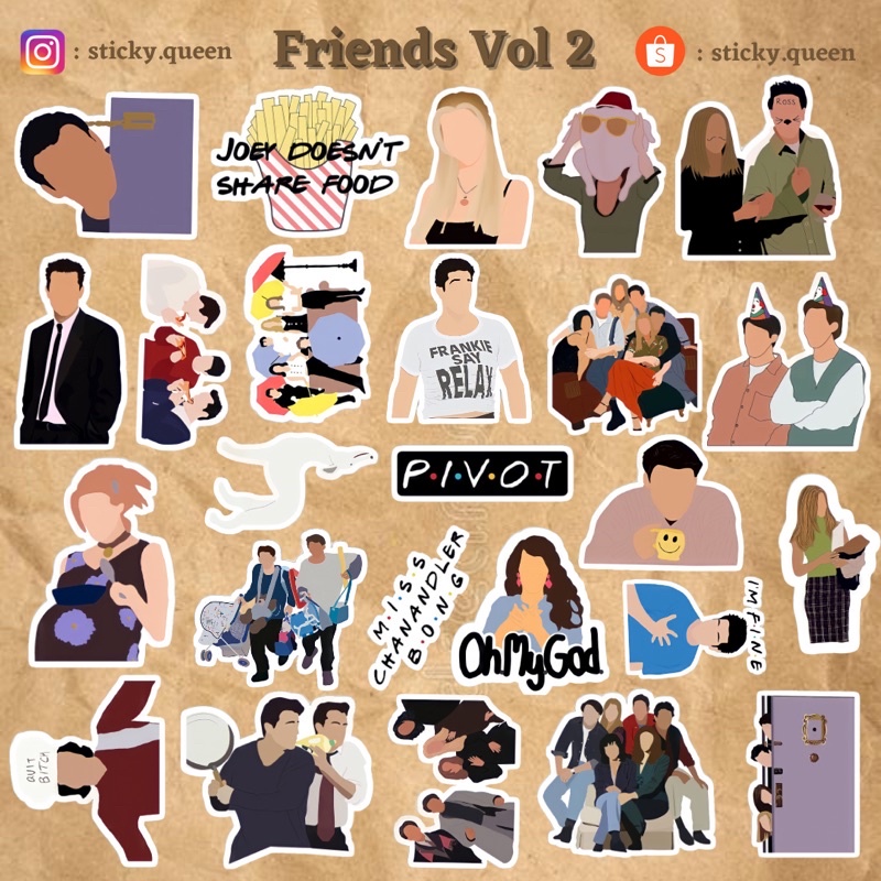 

STICKER TUMBLR FRIENDS VOL 2