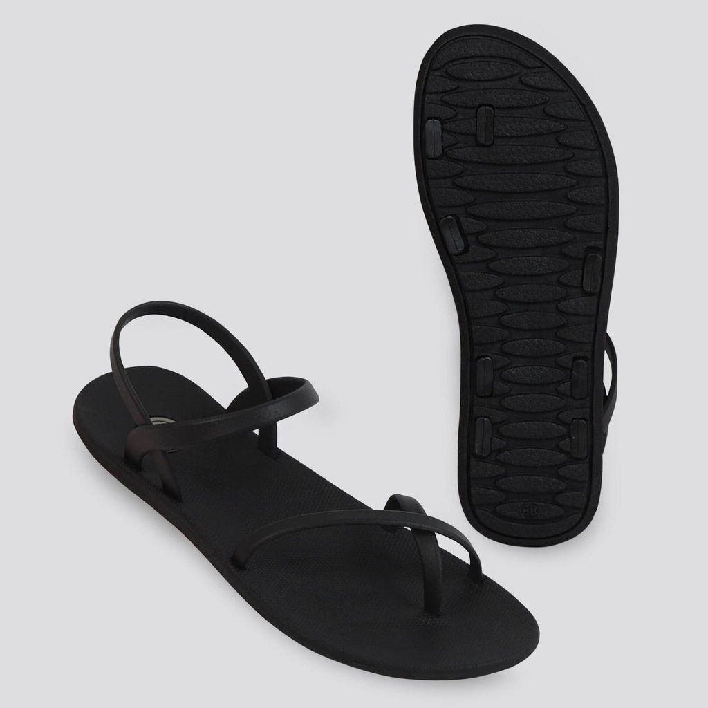 NEW Sandal Karet Teplek Wanita Terbaru Official GOFORT LELA Black