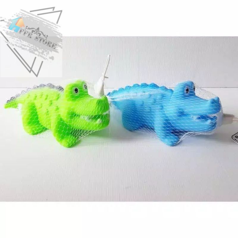 Mainan Anak Buaya Karet Pencet Bunyi