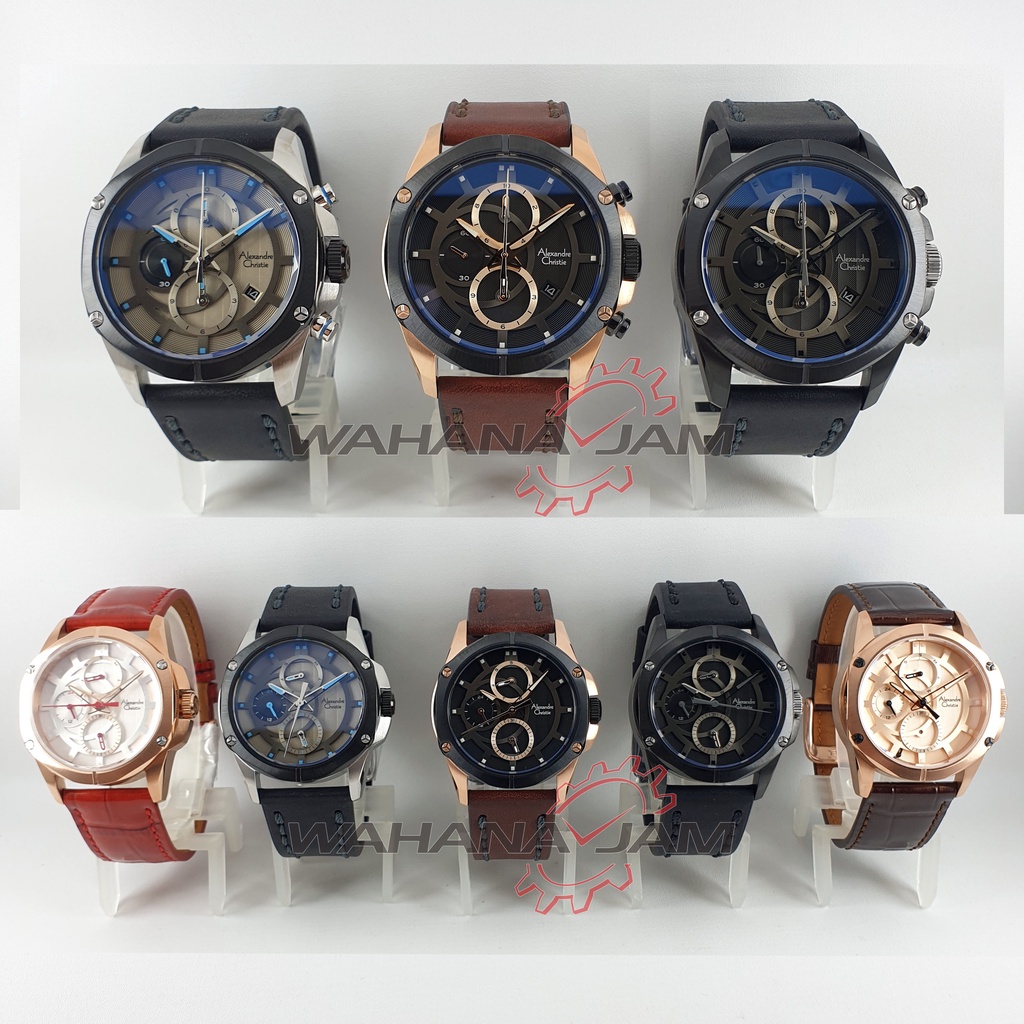 Alexandre Christie AC 6589 MC BF/Jam Tangan AC6589 Couple Pria Wanita Alexander Cowok Cewek Pasangan