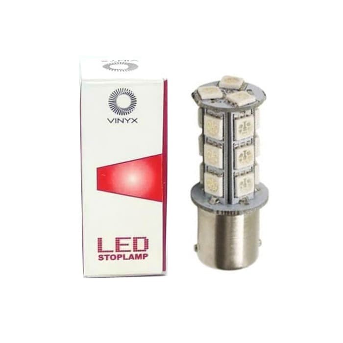 LAMPU STOP STOPLAMP 18 LED MOTOR UNIVERSAL VINYX S25 STROBO KAKI 2