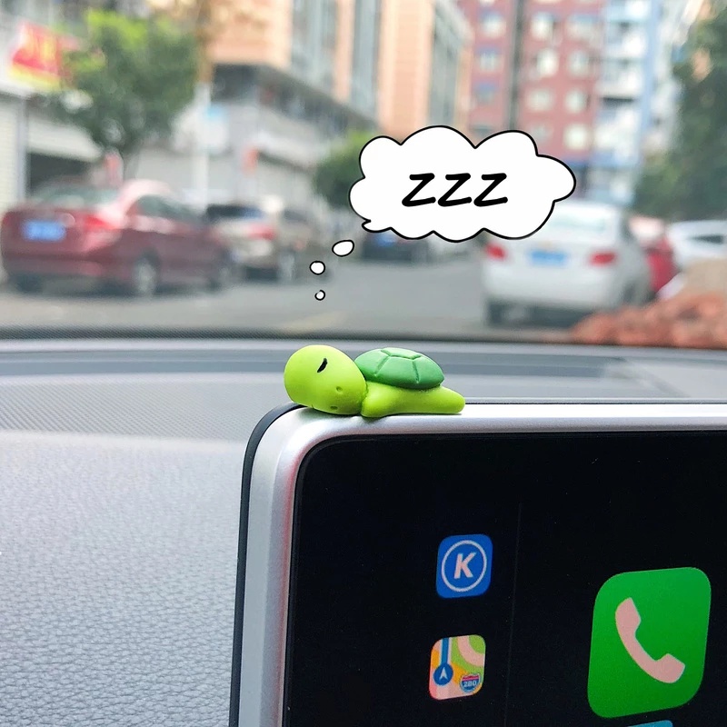1 Pc Ornamen Liontin Resin Bentuk Kartun Hewan Tidur Serbaguna Untuk Mobil