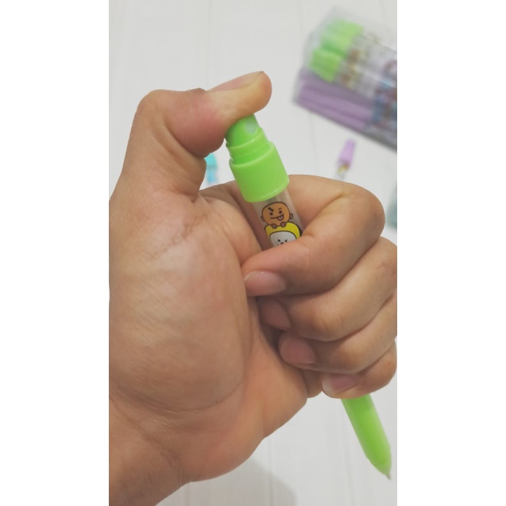 

SJS Balpen Gel Semprotan/Spray/Pen/Pulpen/Pena/Ballpoint/BT21