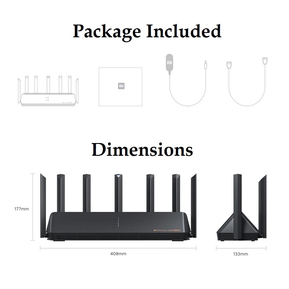 AKN88 - Mi WiFi Router AX6000 WiFi 6E Up To 6000Mbps