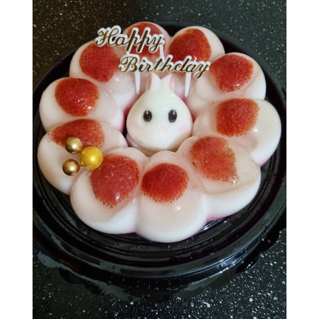 

pudding bunny, pudding rabbit. puding unik, lucu. souvenir hampers natal, lebaran, cake ultah.