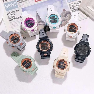 ✅ COD [BBS] Jam Tangan Pria Wanita Digital Rubber Sport Bulat LED Grosir Murah Couple Remaja Korea