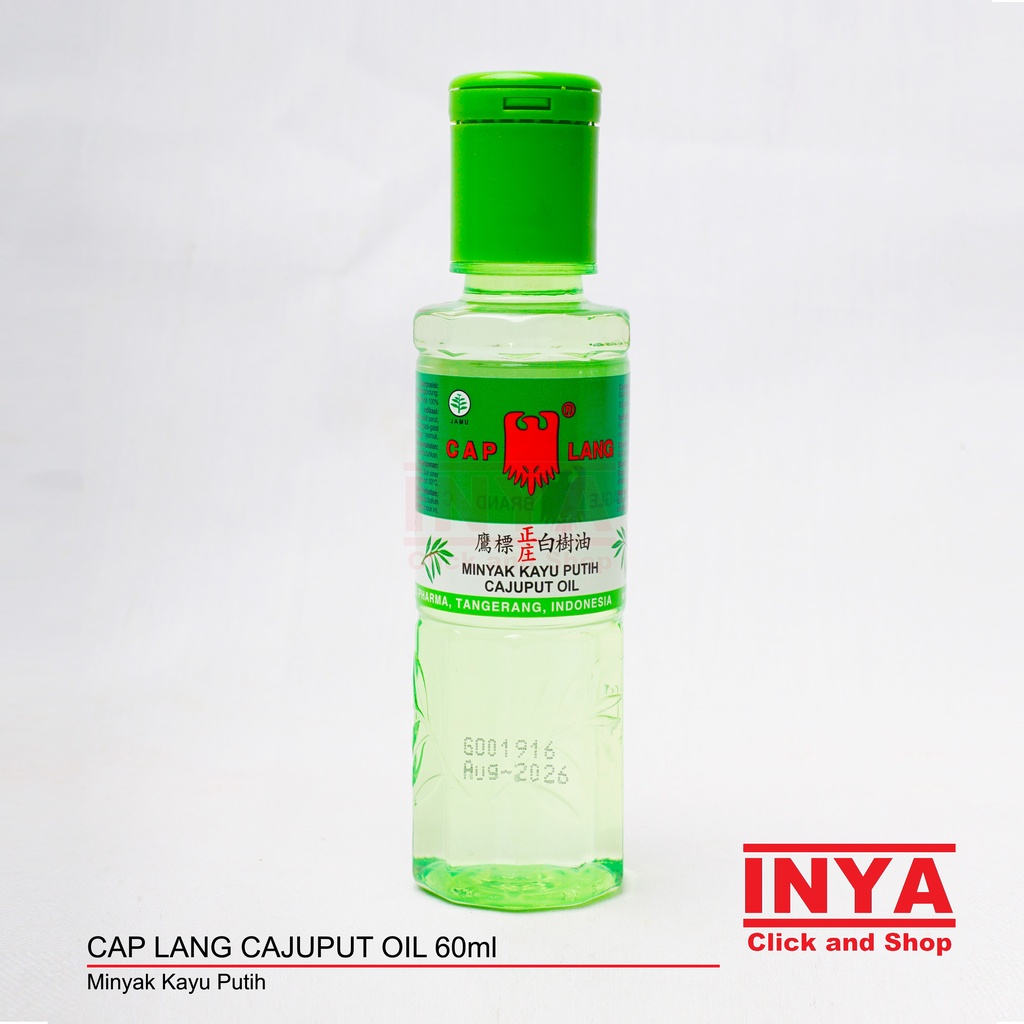 MINYAK KAYU PUTIH CAP LANG - CAJUPUT OIL 60ml - Massage - Pijat